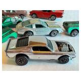 Set of 6 Vintage Redline Hot Wheels Cars including Custom Barracuda, Chevy Monza, Boss Hoss, Ford J Car