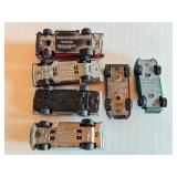 Set of 6 Vintage Redline Hot Wheels Cars including Custom Barracuda, Chevy Monza, Boss Hoss, Ford J Car