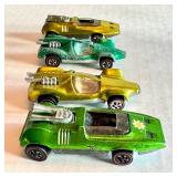 Set of 6 Vintage Hot Wheels Redlines Mantis and Peepin Bomb Cars