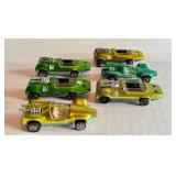 Set of 6 Vintage Hot Wheels Redlines Mantis and Peepin Bomb Cars