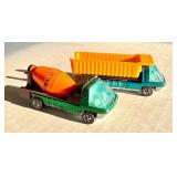 Hot Wheels Redlines Cement Mixer and Dump Truck Pair