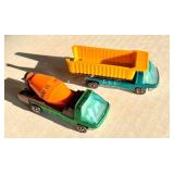 Hot Wheels Redlines Cement Mixer and Dump Truck Pair