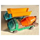 Hot Wheels Redlines Cement Mixer and Dump Truck Pair