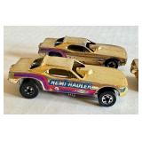 Lot of 3 Vintage Hot Wheels Redlines Gold Hemi Hauler Top Eliminator Cars