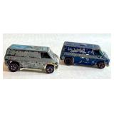 Lot of 2 Vintage Redlines Hot Wheels Super Vans 1974 Hong Kong