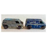 Lot of 2 Vintage Redlines Hot Wheels Super Vans 1974 Hong Kong