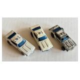 Lot of 3 Vintage Hot Wheels Redlines Police Cruiser Cars