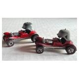 Pair of 1969 Hot Wheels Redline Red Baron Diecast Cars