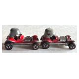 Pair of 1969 Hot Wheels Redline Red Baron Diecast Cars