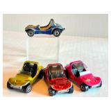 Lot of 4 Vintage Hot Wheels Redlines Sand Crab and Dune Daddy Cars