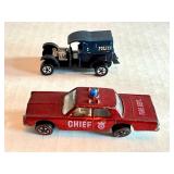 Set of 4 Vintage Redline Hot Wheels Paddy Wagon and Chief Cruiser Diecast Cars