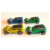 Set of 4 Vintage Redlines Hot Wheels Demon Cars