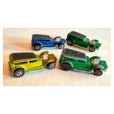 Set of 4 Vintage Redlines Hot Wheels Demon Cars