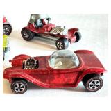 Set of 4 Vintage Hot Wheels Redlines: 2 Red Baron and 2 Beatnik Bandit Cars