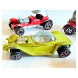 Set of 4 Vintage Hot Wheels Redlines: 2 Red Baron and 2 Beatnik Bandit Cars