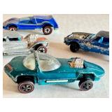 Set of 4 Vintage Redline Hot Wheels Cars Including Silhouette, Custom Camaro, Prowler, and Buzz Off