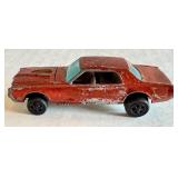 Lot of 5 Vintage Hot Wheels Redline Cars Including Custom Cougar, King Kuda, Fleetside and Boss Hoss