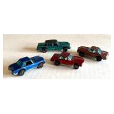 Lot of 4 Vintage Redline Hot Wheels Cars Including Mercedes 280 SL and Rolls Royce