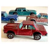 Lot of 4 Vintage Redline Hot Wheels Cars Including Mercedes 280 SL and Rolls Royce