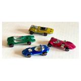 Set of 4 Vintage Redline Hot Wheels Cars Assorted Models 1968-1973