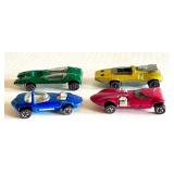 Set of 4 Vintage Redline Hot Wheels Cars Assorted Models 1968-1973