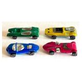 Set of 4 Vintage Redline Hot Wheels Cars Assorted Models 1968-1973