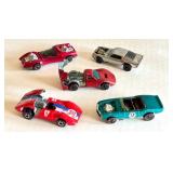 Set of 5 Vintage Redline Hot Wheels Cars Including Boss Hoss, Mark IV, Light My Firebird, Ferrari 312, Mod Squad