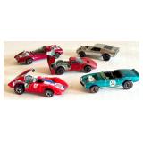 Set of 5 Vintage Redline Hot Wheels Cars Including Boss Hoss, Mark IV, Light My Firebird, Ferrari 312, Mod Squad
