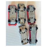 Set of 5 Vintage Redline Hot Wheels Cars Including Boss Hoss, Mark IV, Light My Firebird, Ferrari 312, Mod Squad