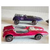 Set of 5 Vintage Redline Hot Wheels Cars including Silhouette, Peepin Bomb, and Splittin Image
