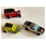 Set of 3 Vintage Redline Hot Wheels Cars - Classic 32 Ford, Classic 31 Ford, Boss Hoss