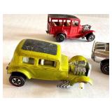 Set of 3 Vintage Redline Hot Wheels Cars - Classic 32 Ford, Classic 31 Ford, Boss Hoss