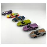 Set of 6 Hot Wheels Silver Bullet Diecast Cars Assorted Colors