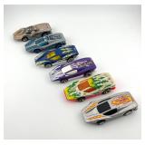 Collection of 6 Hot Wheels Silver Bullet Die-Cast Cars Assorted Designs