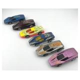 Set of 6 Hot Wheels Silver Bullet Diecast Cars Assorted Colors