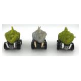 Set of 6 1990s Hot Wheels Animal Theme Diecast Cars including Hot Wheels Stegosaurus