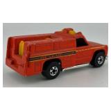 Lot of 6 Emergency Hot Wheels Die-Cast Vehicles - Fire Trucks and Ambulances