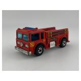 Lot of 6 Emergency Hot Wheels Die-Cast Vehicles - Fire Trucks and Ambulances