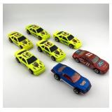 Lot of 7 Hot Wheels Die-Cast Cars Assorted Styles