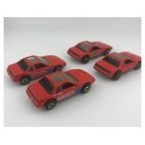 Lot of 6 Hot Wheels 1984 Pontiac Fiero Diecast Cars