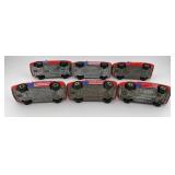 Lot of 8 Hot Wheels Diecast Cars - Red American Flag and Green Glitter Variants