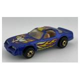 Hot Wheels Firebird Die-Cast Toy Car Blue with Flame Graphics