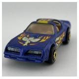 Hot Wheels Firebird Die-Cast Toy Car Blue with Flame Graphics
