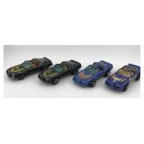Set of 4 Vintage Hot Wheels Hot Bird Die-Cast Cars