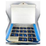 Set of 12 Hot Wheels Blue Mercedes-Benz 540K Cars in Vintage Collector Case