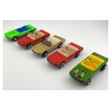 Set of 5 Hot Wheels Mustang Diecast Cars Assorted Colors