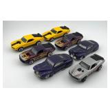 Set of 7 Hot Wheels Diecast Cars Assorted Designs