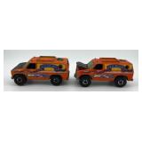 Set of 4 Vintage 1970s Hot Wheels Baja Breaker Diecast Vans