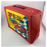 Pair of Vintage Hot Wheels 24-Car Collector Cases Red and Blue