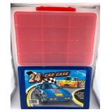 Set of 2 Hot Wheels Car Storage Cases with Compartments